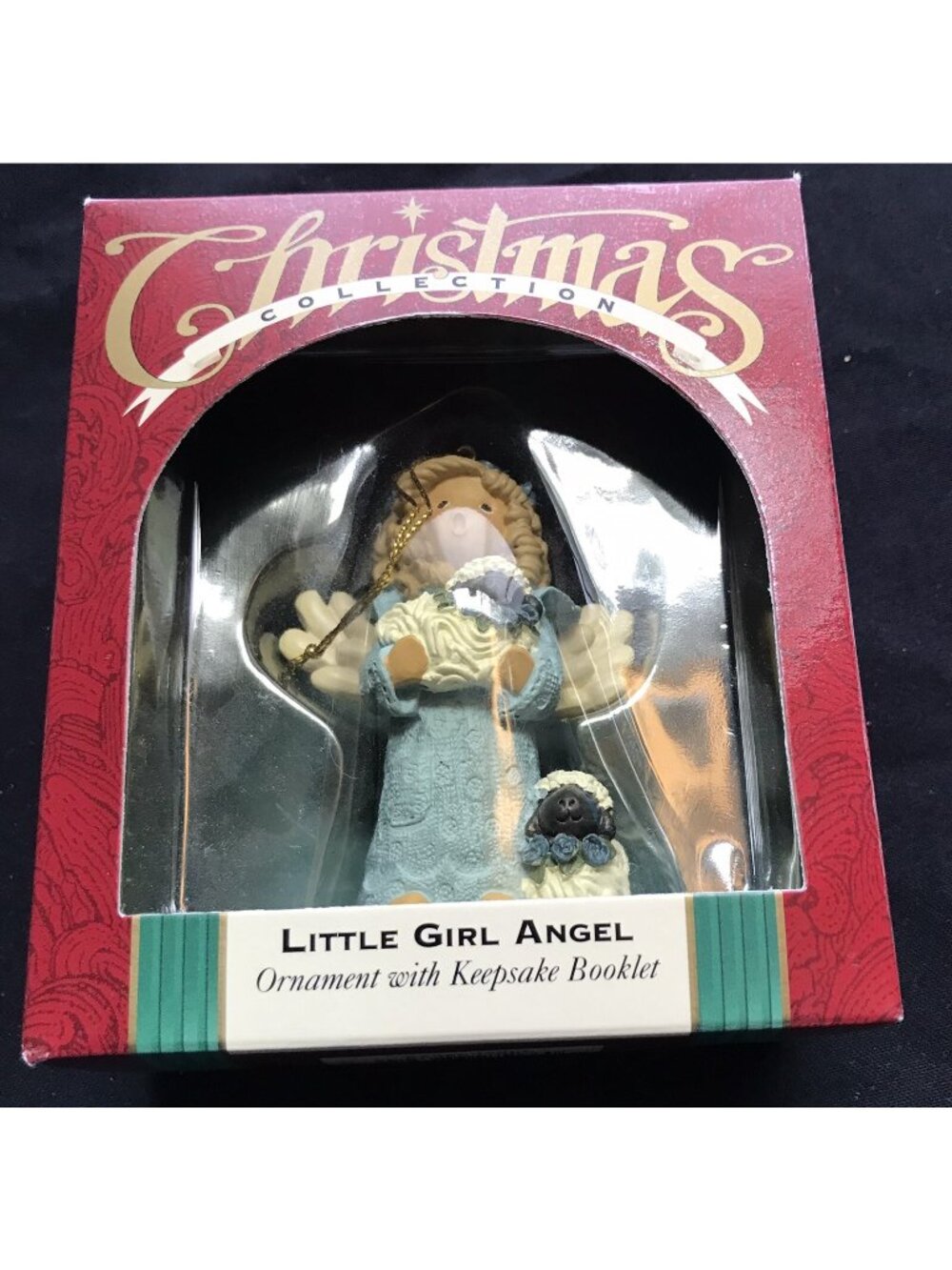 Vintage Little Girl Angel Ornament With Booklet Zondervan Gifts